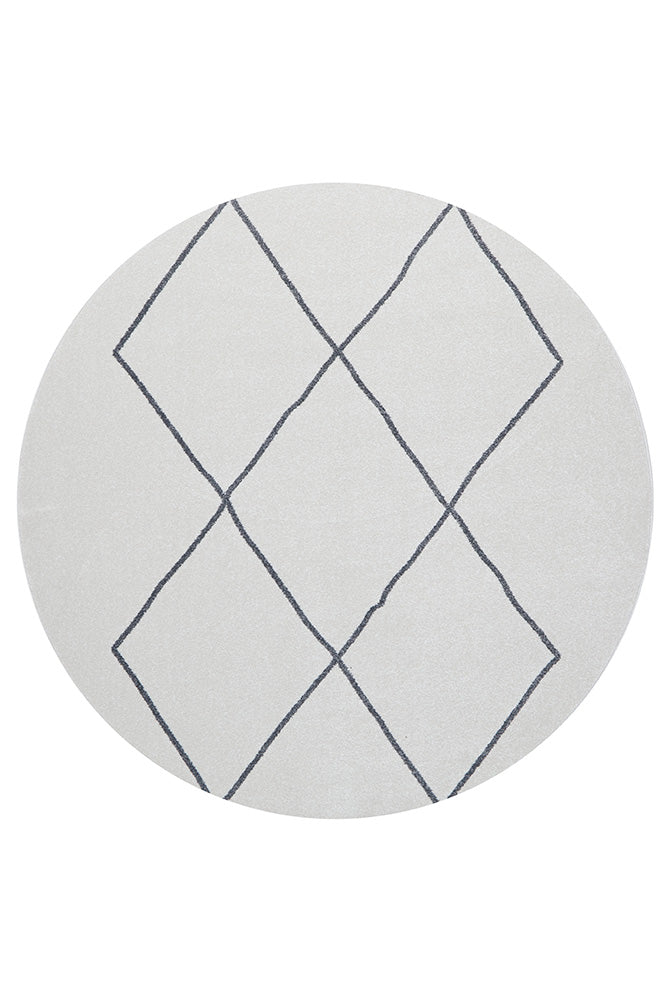 Power Loomed Polypropylene Paradise Lola Round Rug from Turkey