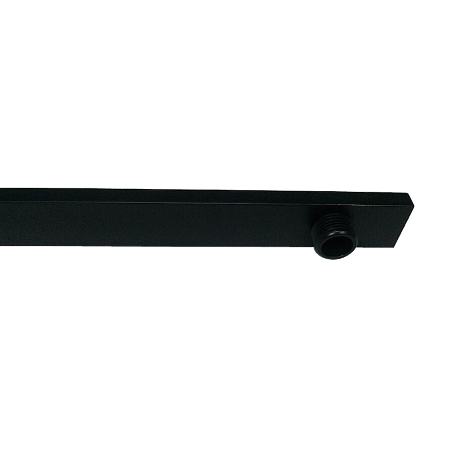 Hot Sale! Solid Brass Matte Black Gooseneck Wall - Mounted Female Shower Arm for Contemporary Bathrooms
