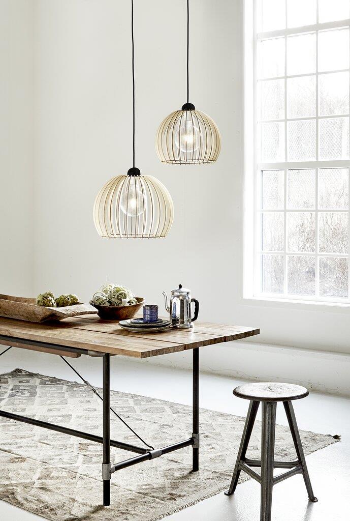 Nature-inspired Chino 30 Wooden Pendant Light for Kitchen or Dining