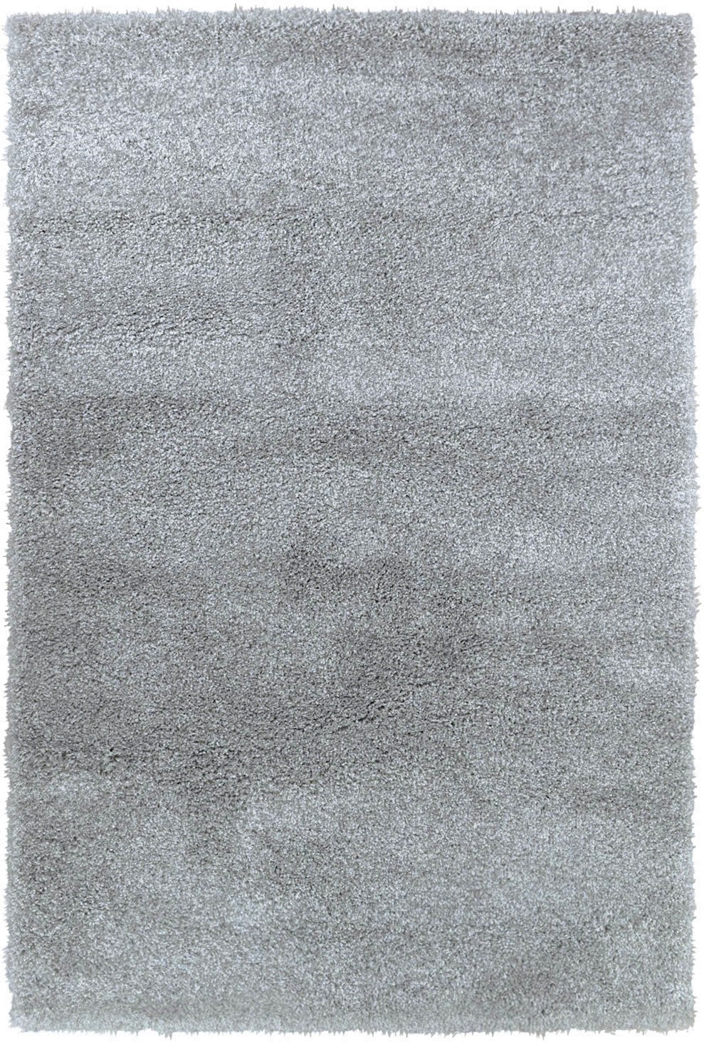 Stylish Palma Light Grey Polypropylene Rug with Soft Touch and Thick Pile