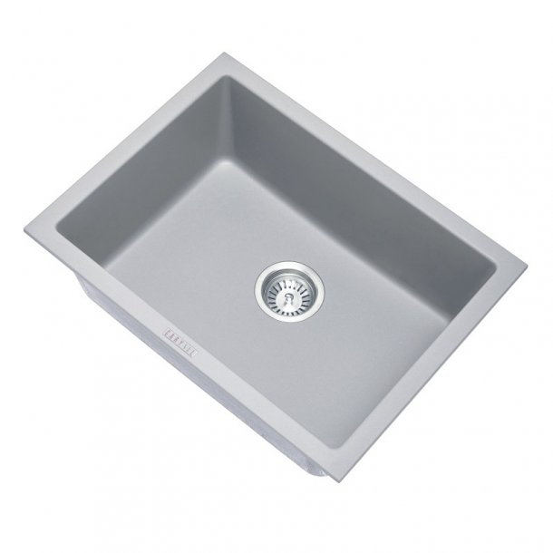Hot Deal! CARYSIL Grey Granite Kitchen Sink - 610x457mm Big Bowl for Easy Kitchen Use