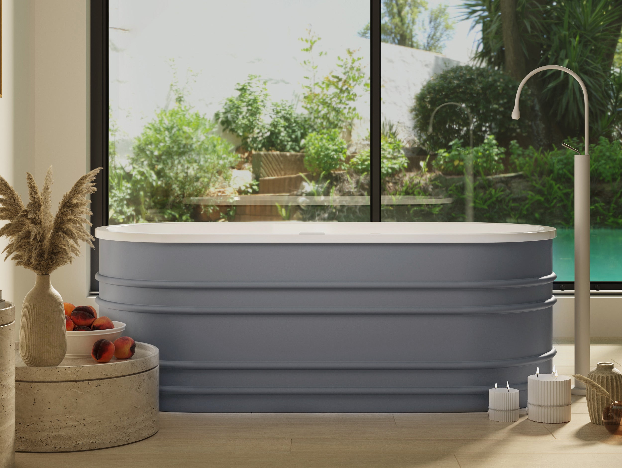 BUCCIANO 1675mm Non-overflow Freestanding Bathtub - Timeless Design for Your Bathroom