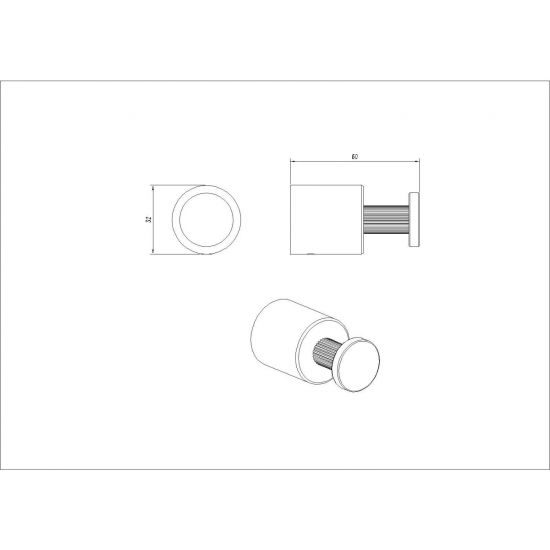 Hot Sale! CADDENCE Gun Metal Brushed Stainless Steel Bathroom Robe & Towel Hook