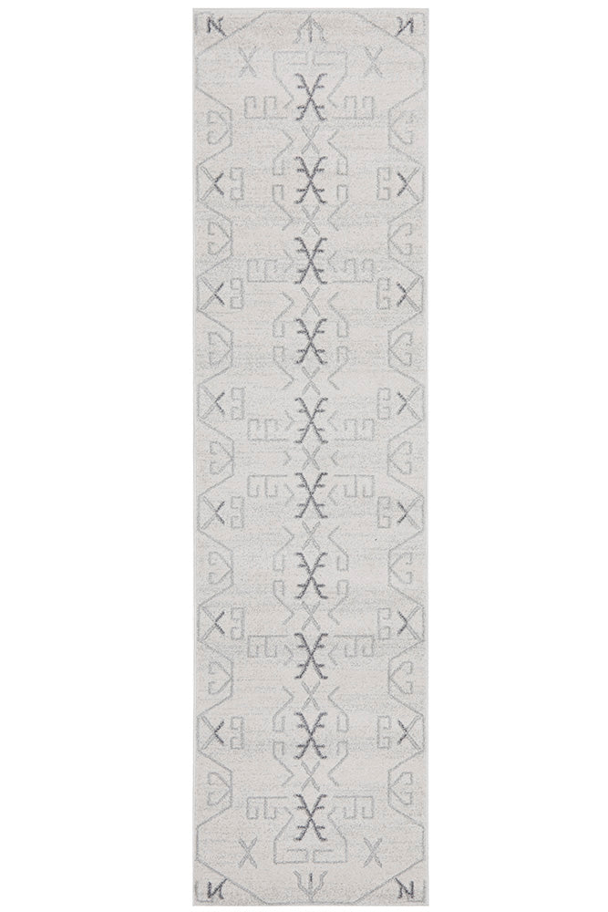 Discount! Turkish Power Loomed Paradise Cala Grey Runner Rug for Modern Spaces