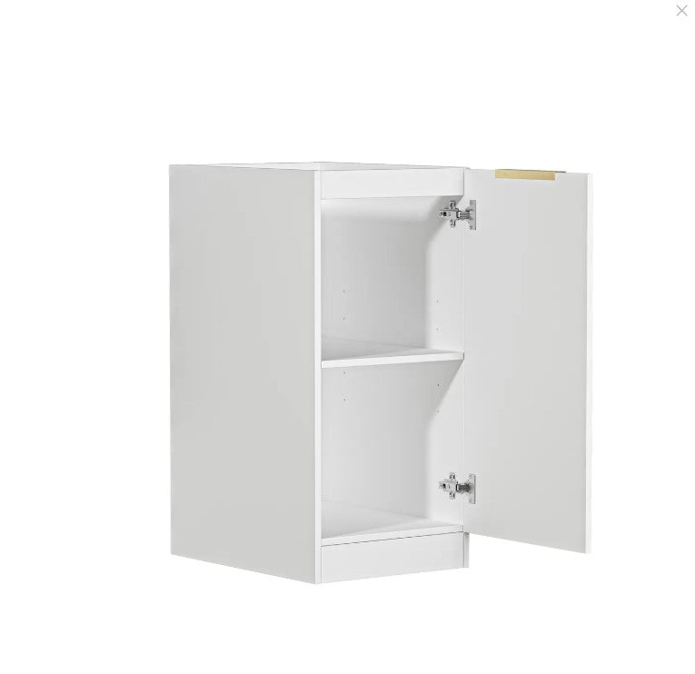 BURLEIGH Matte White Laundry Floor Cabinet - Great Deal! (415x584x880)