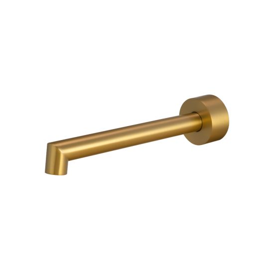 Brushed Gold Wall Spout for Bathtub/Basin - Modern Design