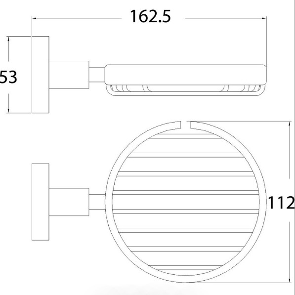 Chrome-Plated Otus Wire Soap Basket with 7-Year Warranty