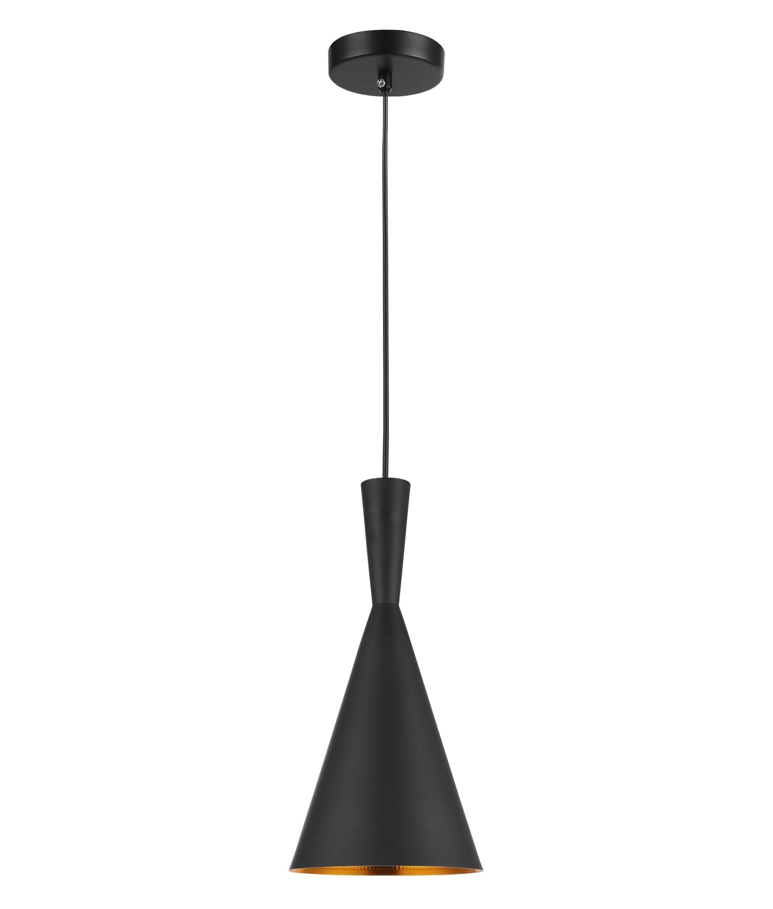 Exclusive Black Cone-Shaped CAVIAR Interior Pendant Light