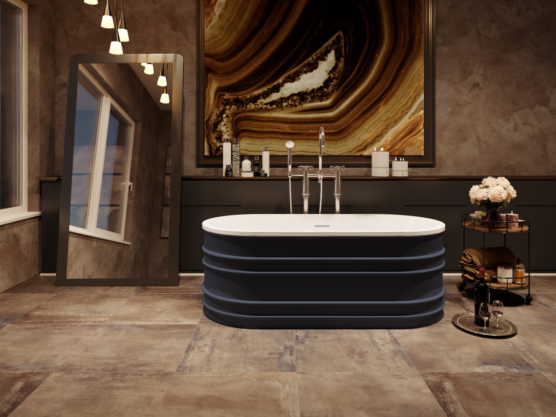 BUCCIANO 1675mm Non-overflow Freestanding Bathtub - Timeless Design for Your Bathroom