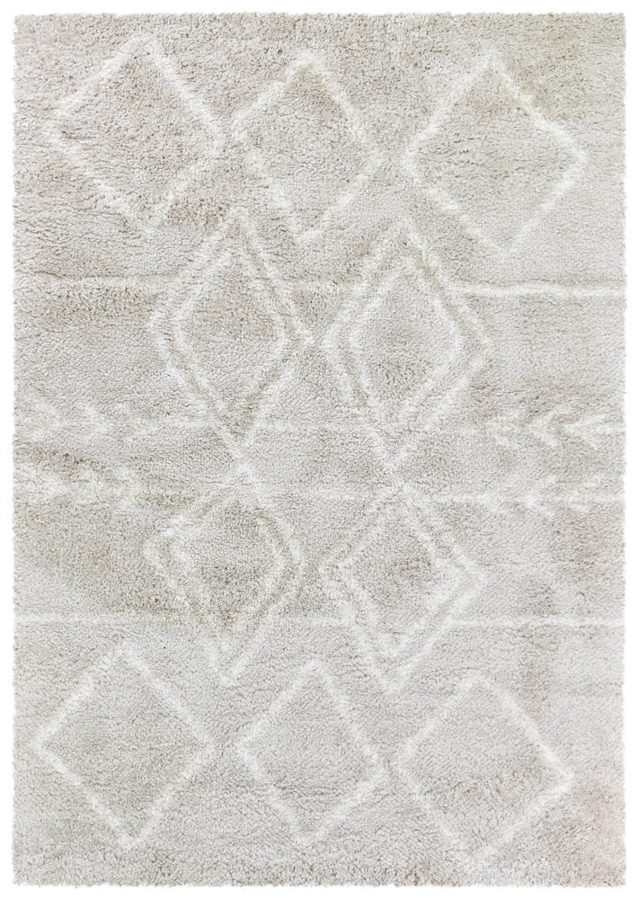 Hot! Cream Beige Palermo Shaggy Rug 0B482A
