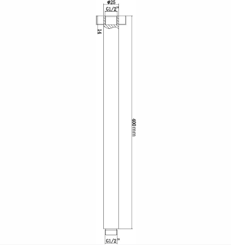 Hot Deal! PENTRO 400mm Round Brushed Yellow Gold Ceiling Shower Arm