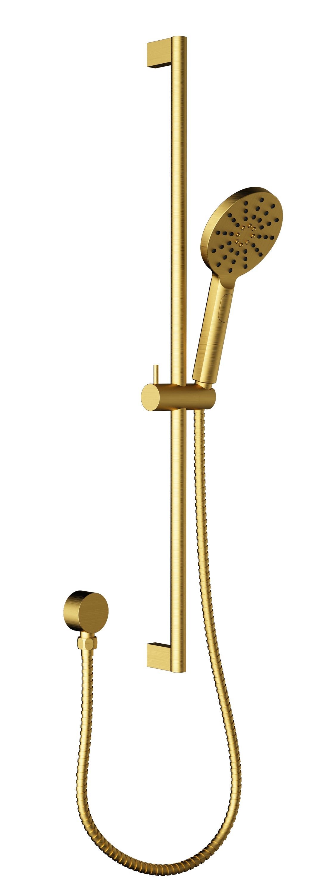 Hot Sale! Brushed Gold Cora Round Sliding Shower Set for Modern Bathrooms