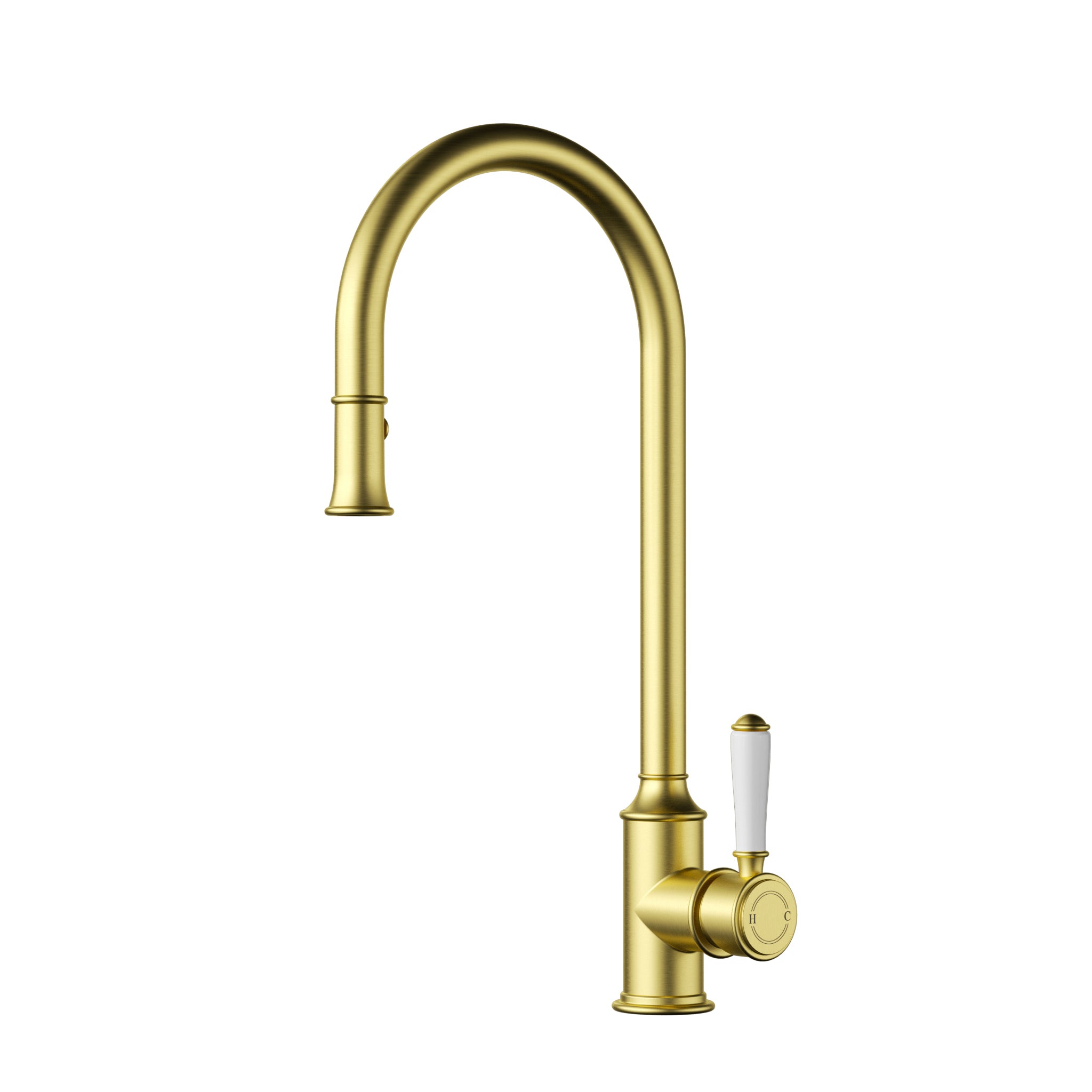 Brushed Gold Classic Pull - out Sink Mixer for Stylish Kitchens
