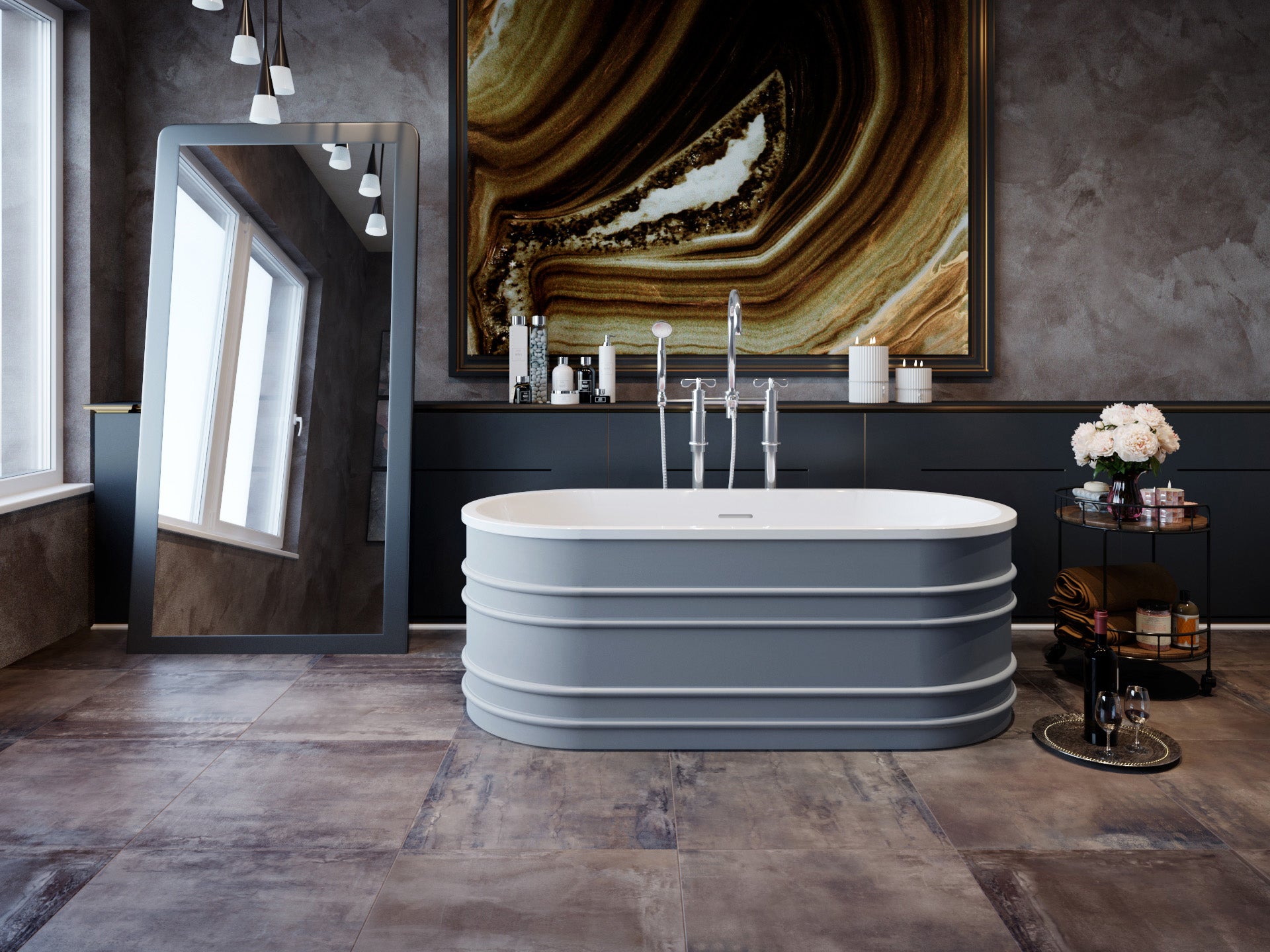 BUCCIANO 1675mm Non-overflow Freestanding Bathtub - Timeless Design for Your Bathroom