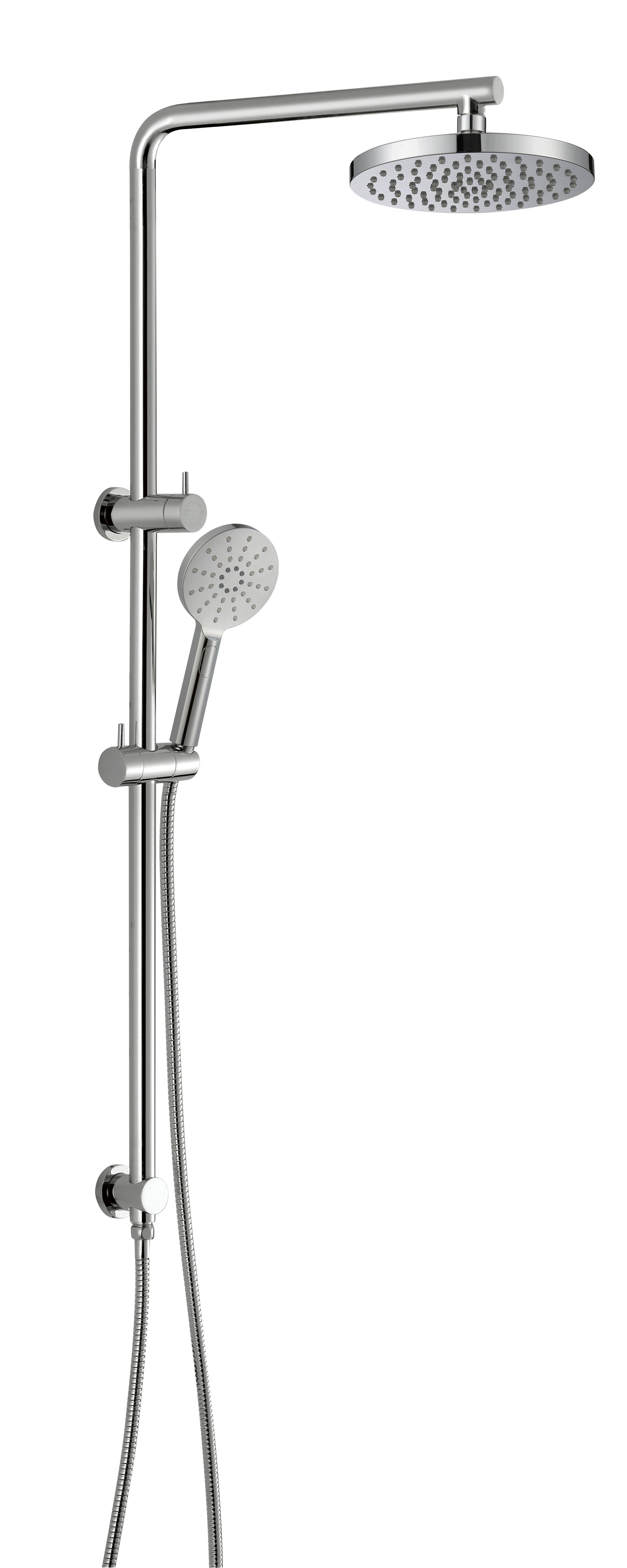 200 mm Brushed Nickel Cora Multifunctional Shower Set