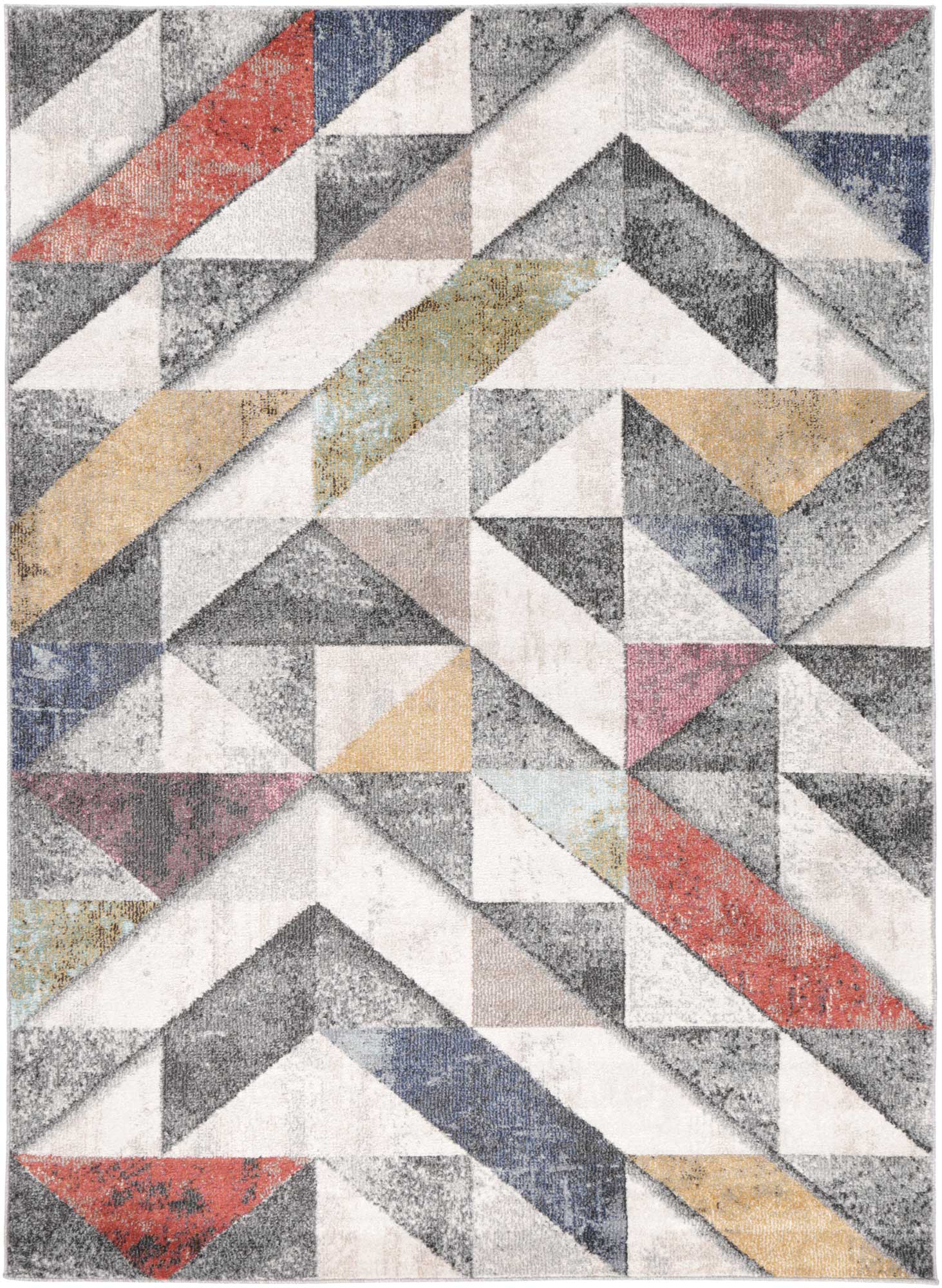 Caldicot Anti - Static Power - Loomed Geometric Multi - colored Rug