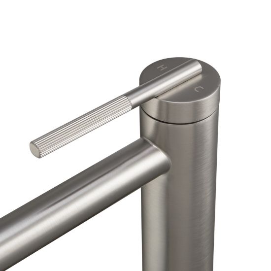 Hot Deal! Tall Brushed Nickel CADDENCE Basin Mixer