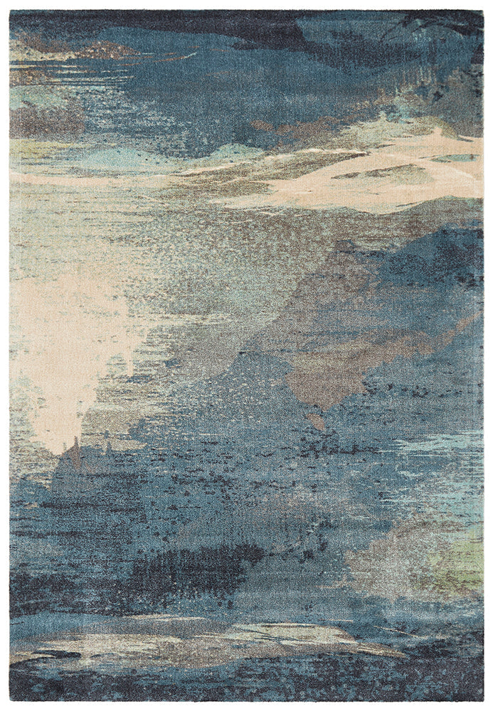 Stunning City Blue Monet Rug - Exclusive Design