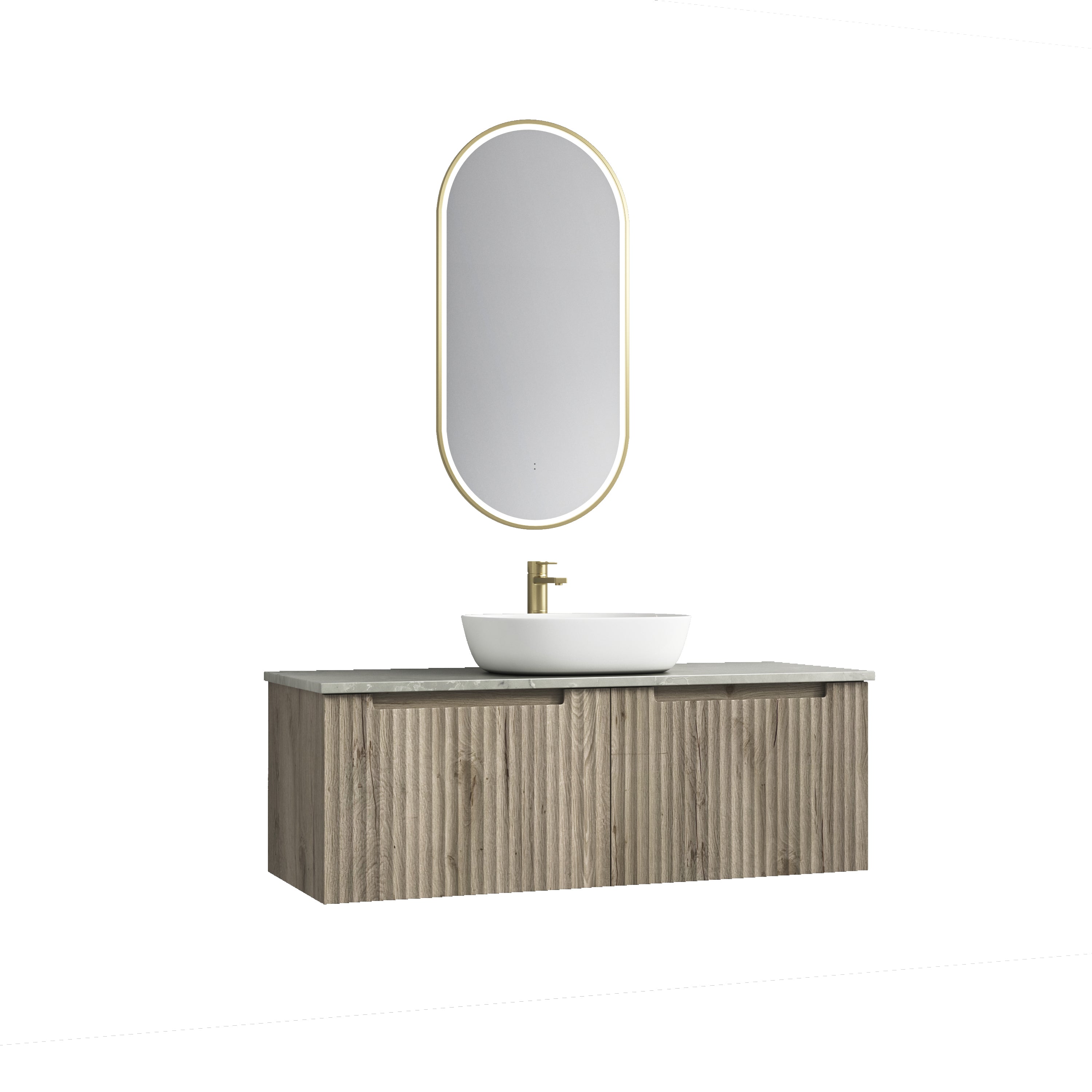 Exclusive CALDER Wall - Hung Vanity in Natural Oak (All Sizes)