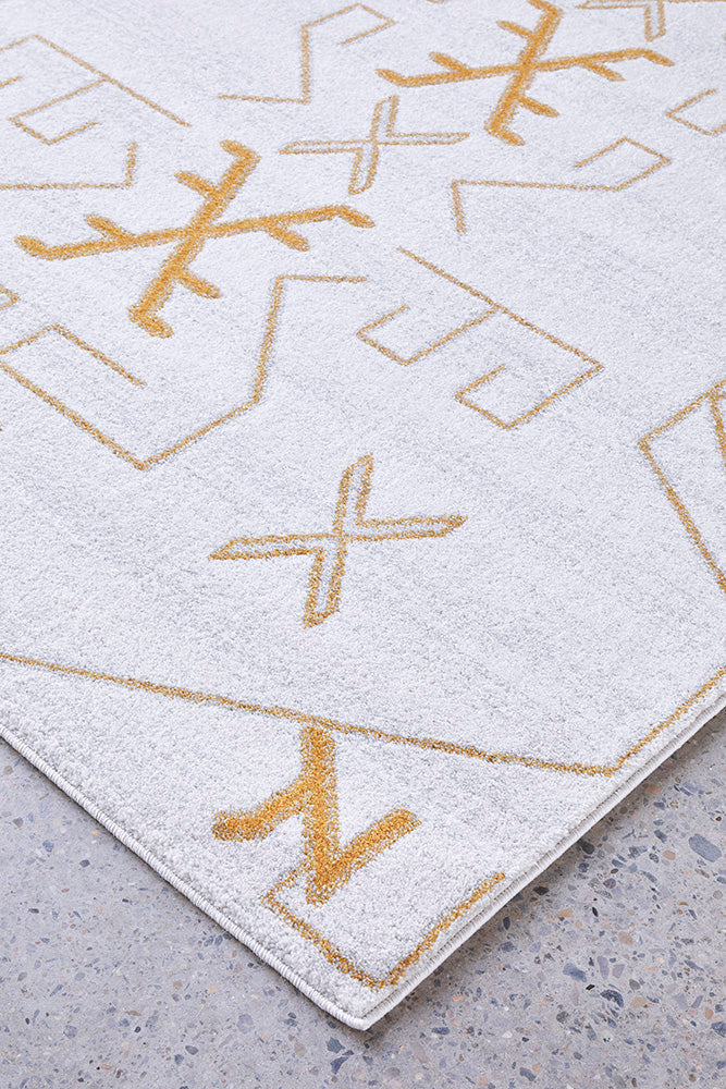 Hot! Paradise Cala Gold Rug - Modern Design