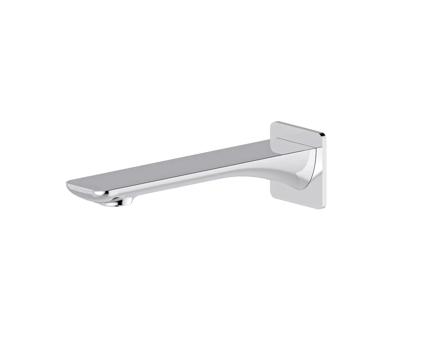 Chrome-plated Oskar Bath Spout with Durable Electroplated PVD Finish