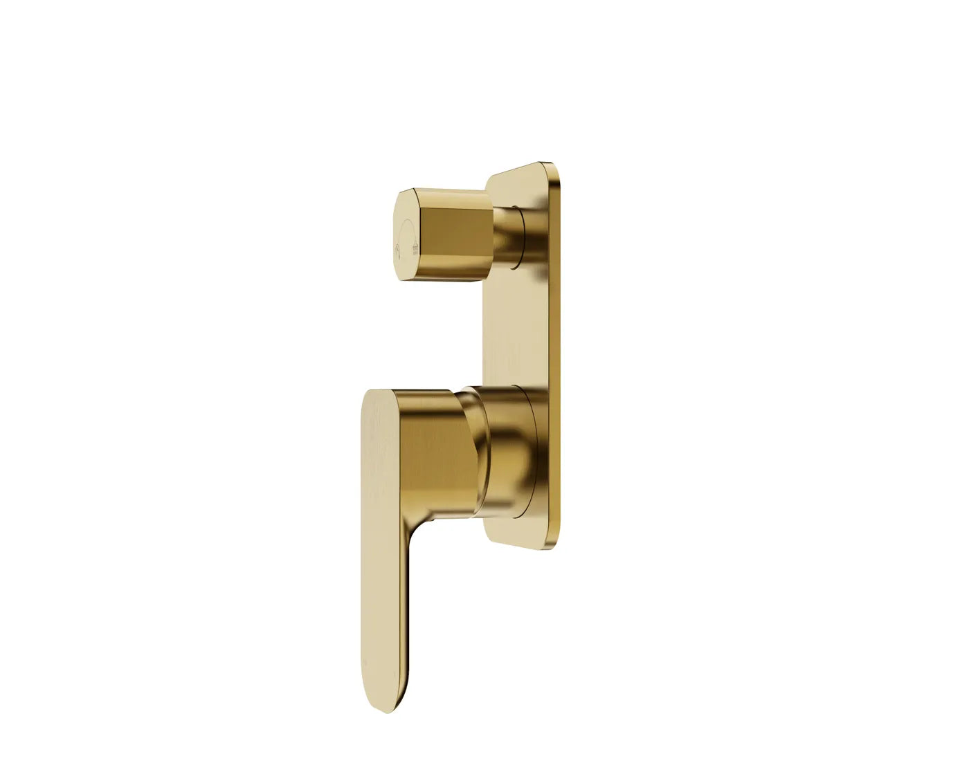 Brushed Gold Oskar Shower Mixer with Diverter for Elegant Bathrooms