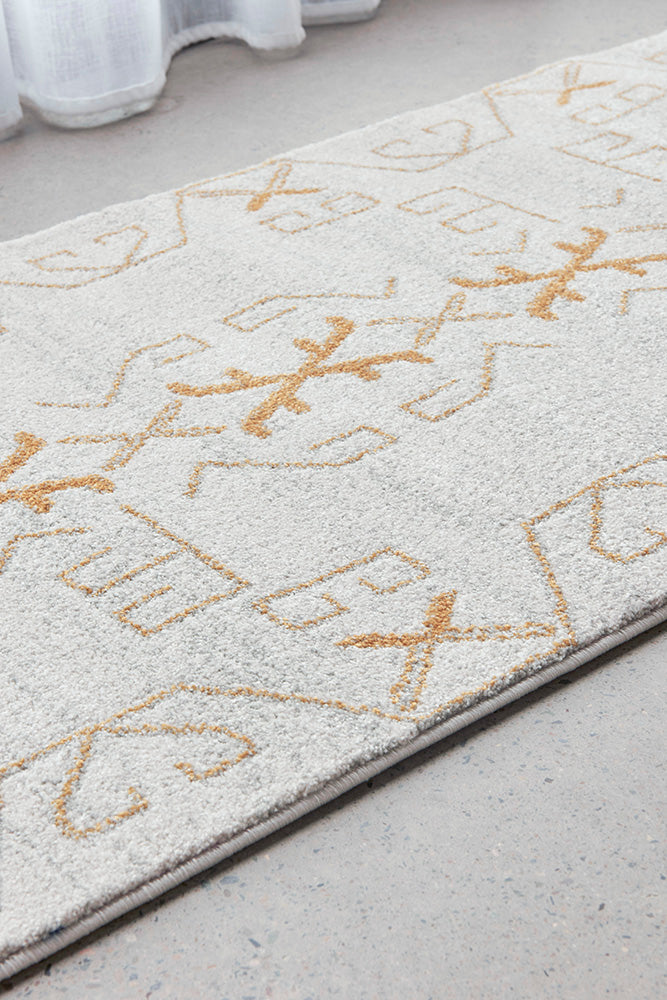 Hot Sale! Turkish Power Loomed Paradise Cala Gold Runner Rug for Living Room