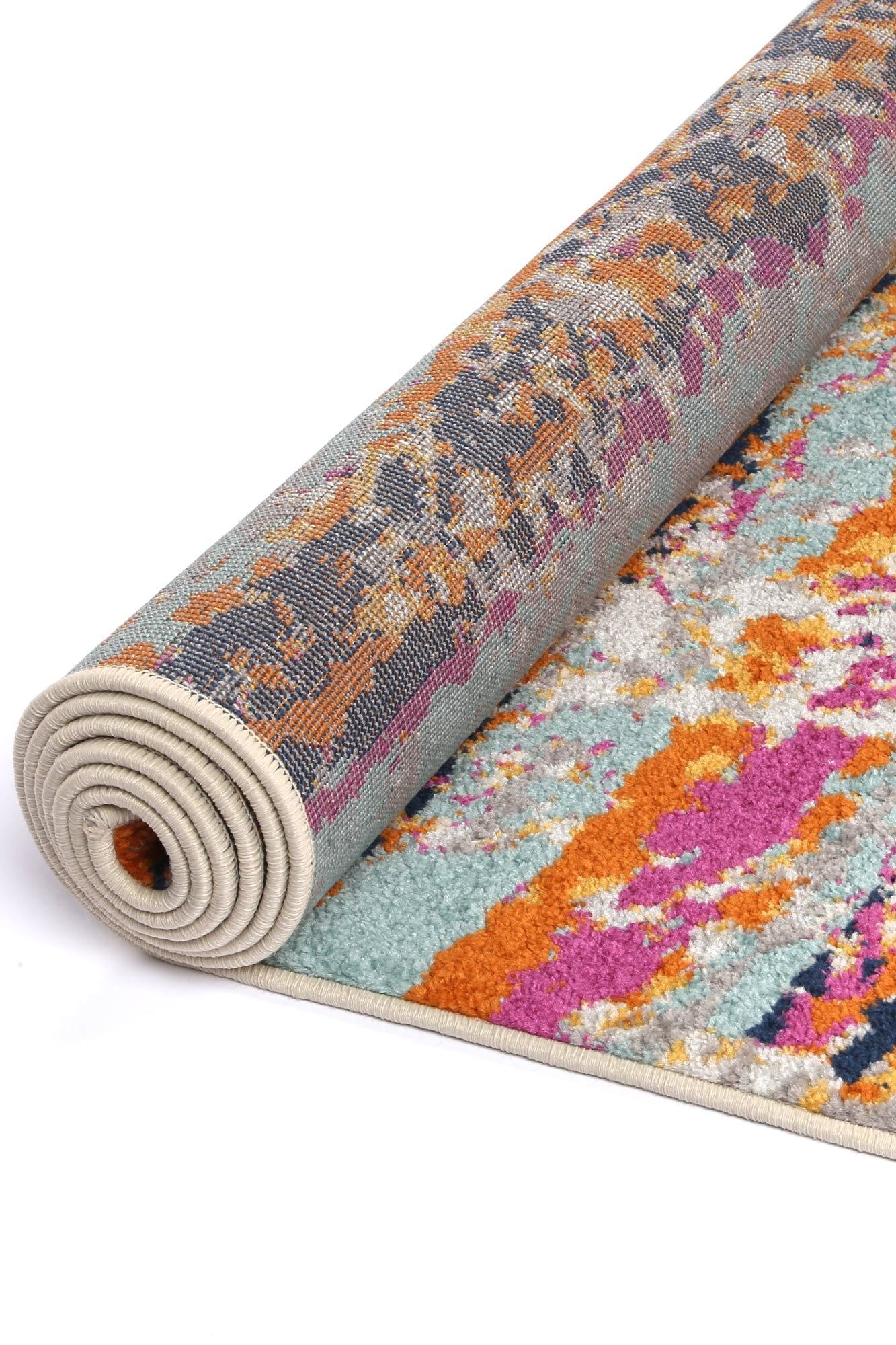 Hot Sale! Palermo Ancona Multi - Patterned Power Loomed Polypropylene Rug for Your Home