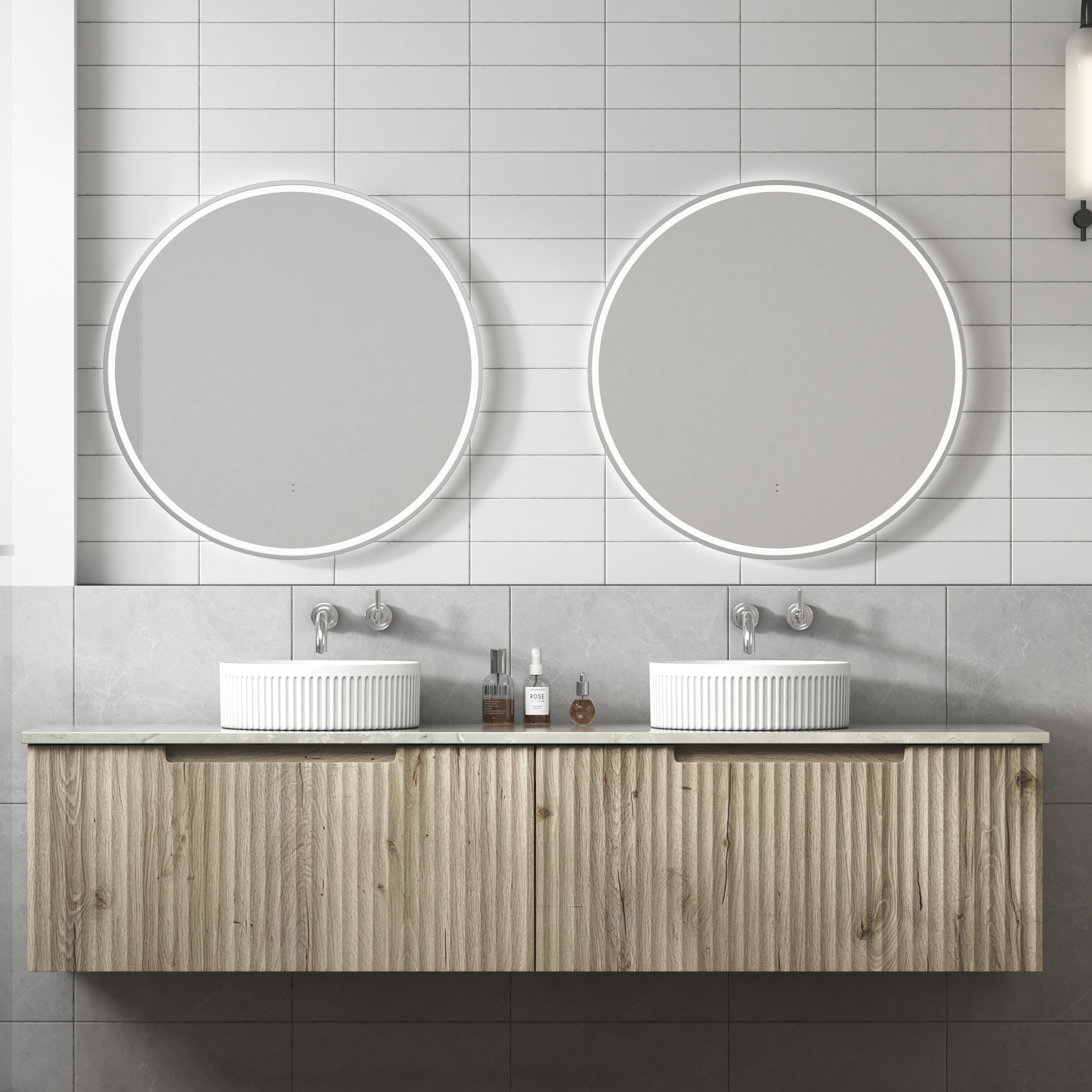 Exclusive CALDER Wall - Hung Vanity in Natural Oak (All Sizes)