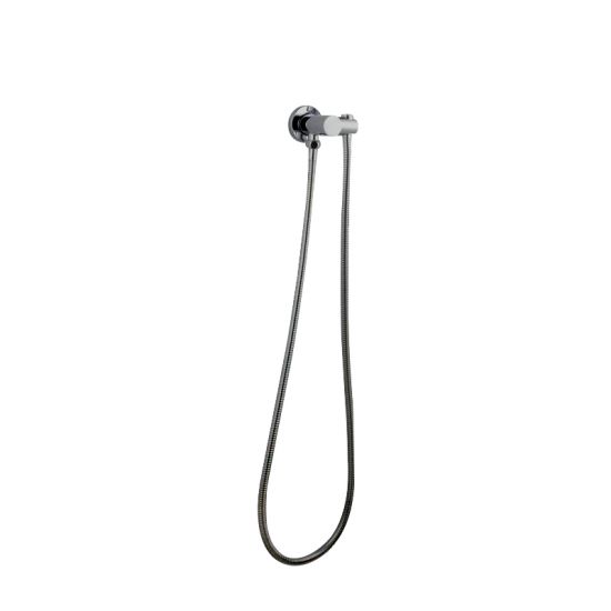 Hot Deal! Pentro Round Shower Holder with Brushed Nickel Wall Connector & 1.5m PVC Hose