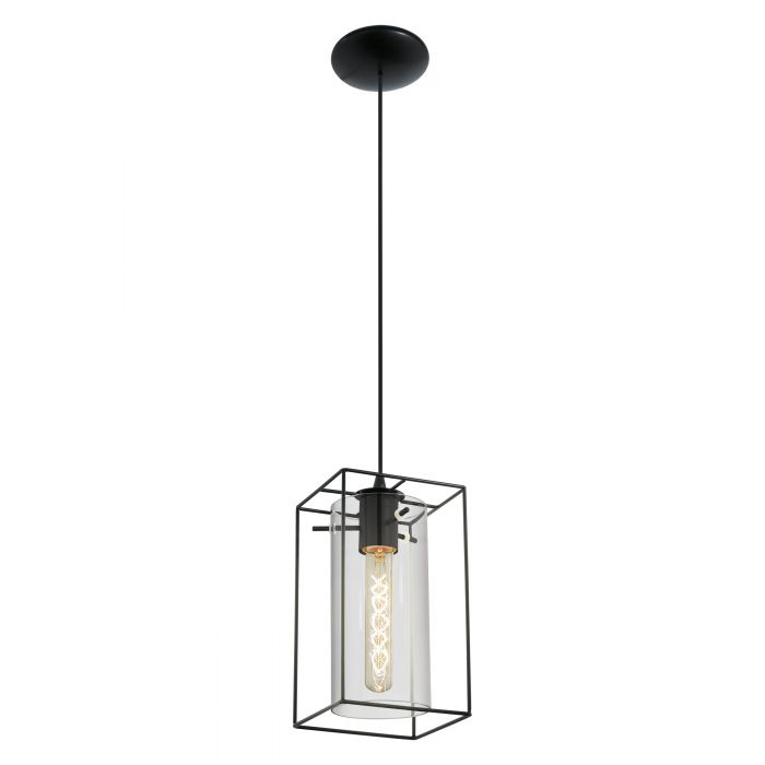 Hot Sale! LONCINO 95 Pendant Light with Black-Transparent Smoked Glass