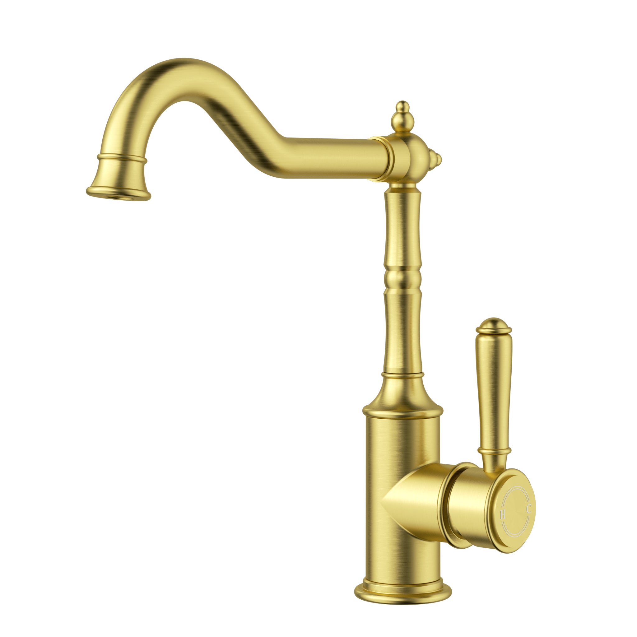Brushed Gold Clasico Style Sink Mixer with Premium Features
