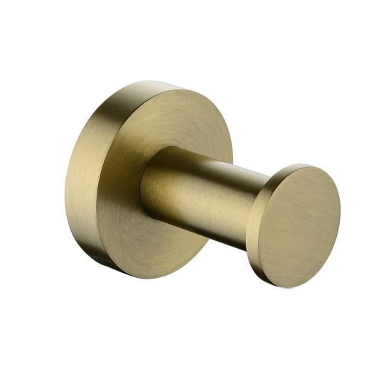 Hot! Pentro Yellow Gold Brushed Round Robe Hook