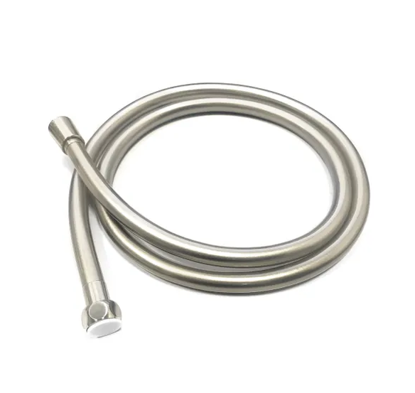 Round PAVIA Handheld Shower Set in Brushed Nickel Finish