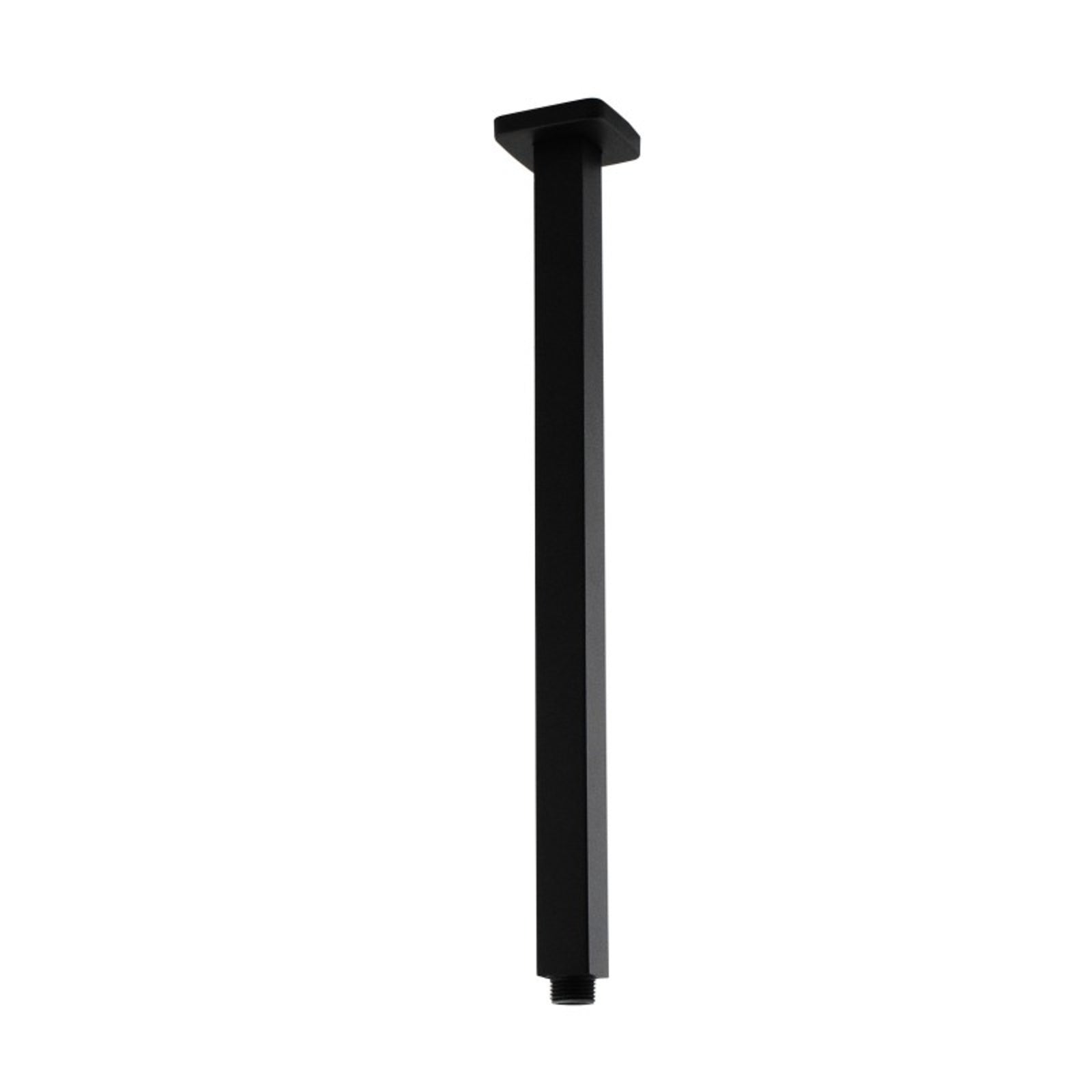 Limited-Time Offer! 400mm Cavallo Matte Black Square Ceiling Shower Arm for Luxury Bathrooms