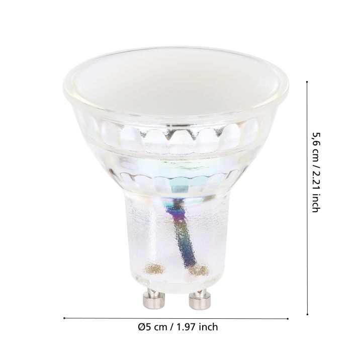 6-Pack GU10 LED Bulbs with 4000K Neutral White Light