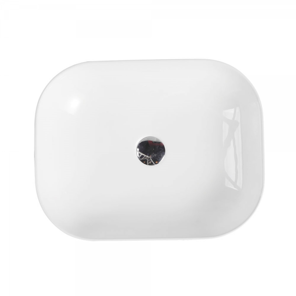 CHUR Rectangle Counter Top Basin in Stylish Black and White (500x405x150)