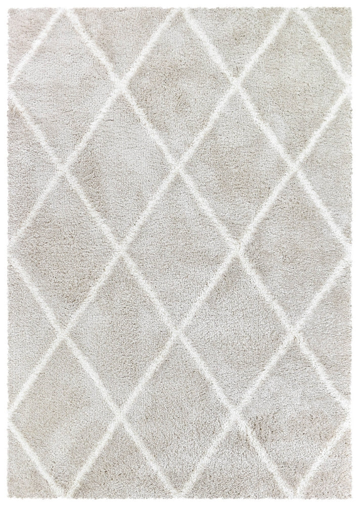 Hot Sale! Cream Beige Palermo Shaggy Machine - Made Rug 1562A for Home Decor