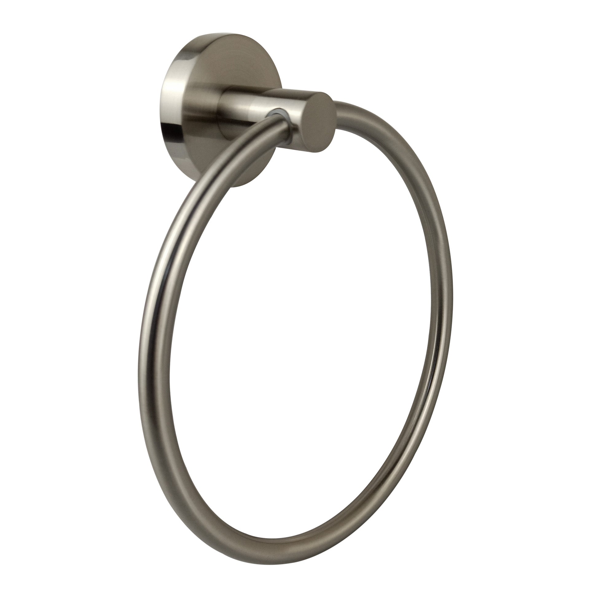 Hot Sale! Brushed Nickel Otus Round Bathroom Towel Ring with 7-Year Warranty