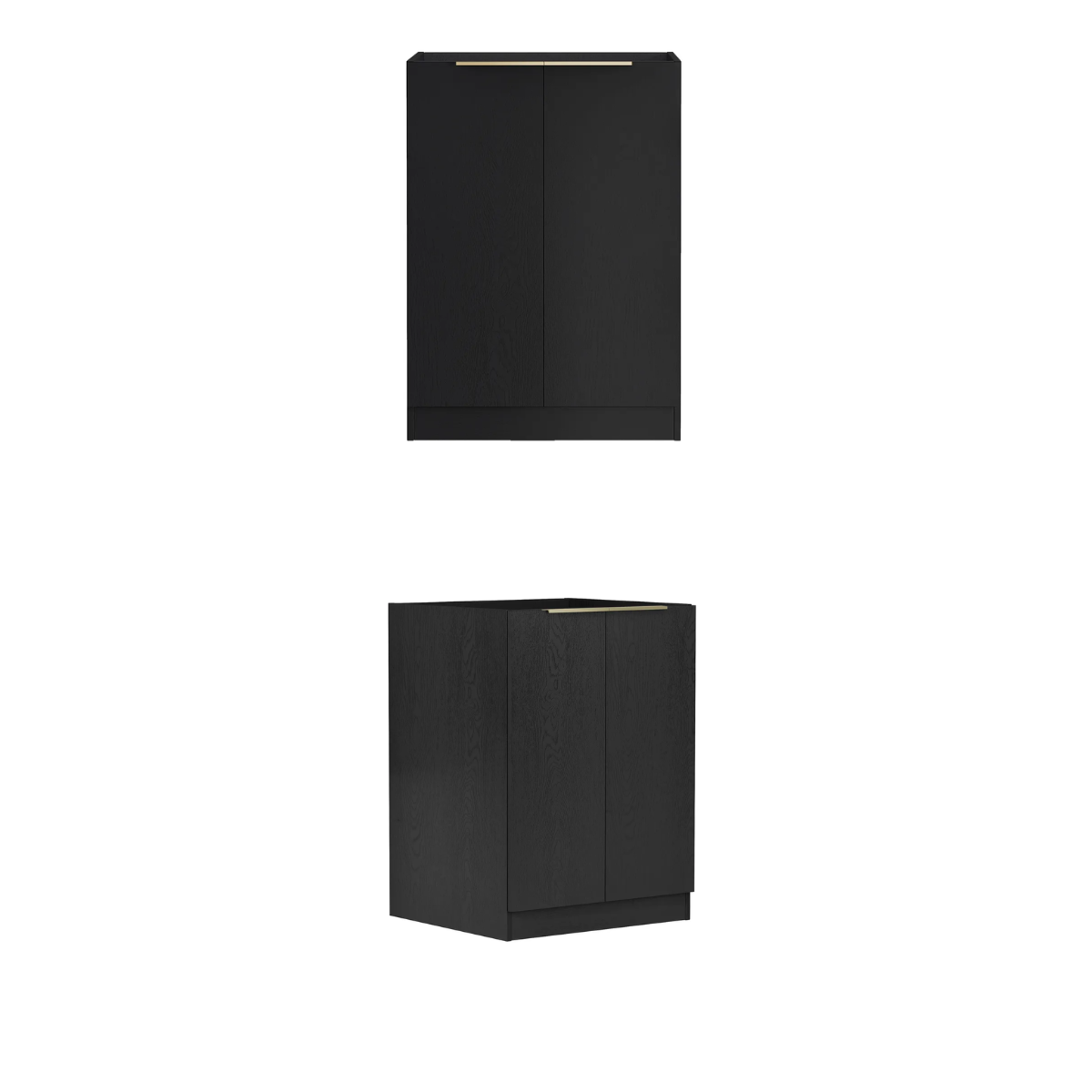 Byron Style A Black Oak Laundry Cabinet Set 1305x600x2100