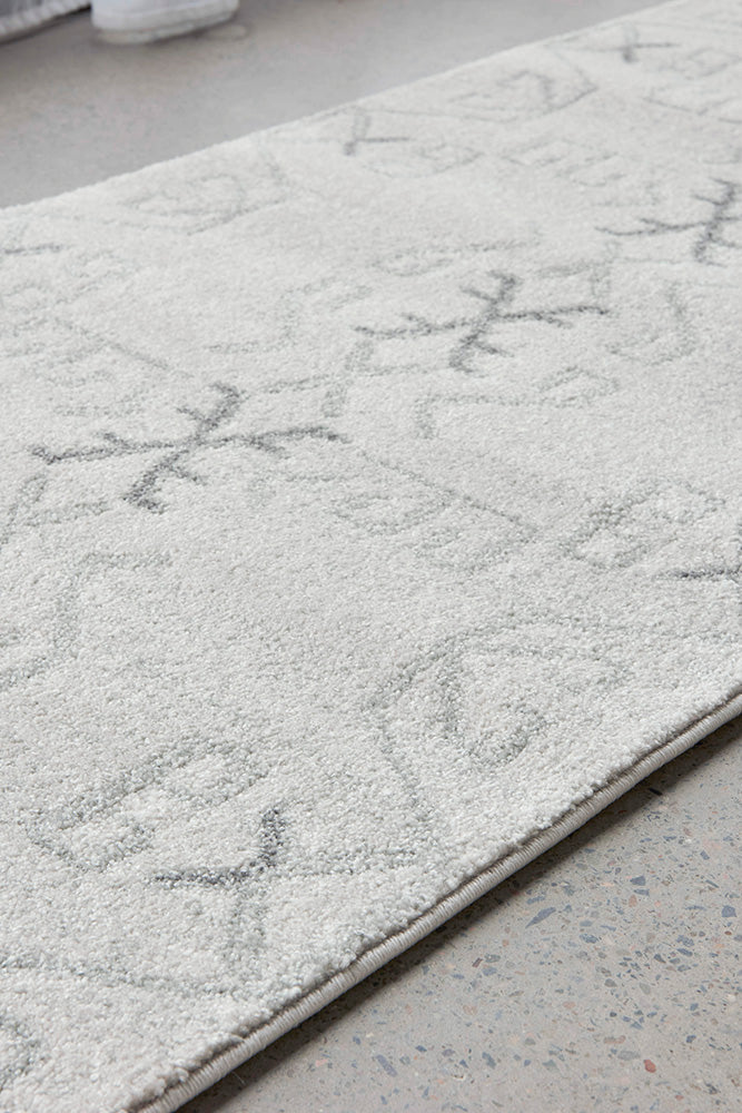 Discount! Turkish Power Loomed Paradise Cala Grey Runner Rug for Modern Spaces
