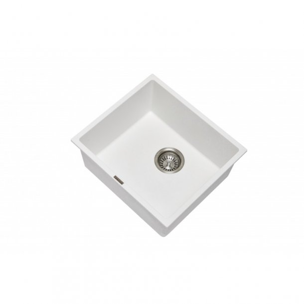 CARYSIL MAGIC SALSA Snova White Granite Kitchen Sink - 457x406mm, Lifetime Warranty