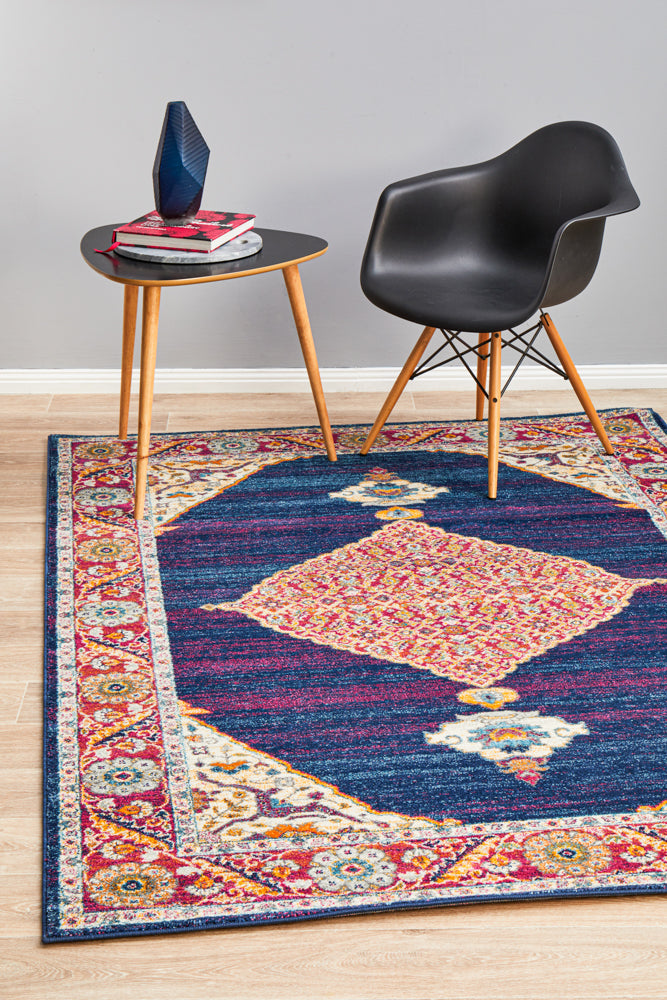 Century 966 Royal Blue Rug - Stunning Boho Style!