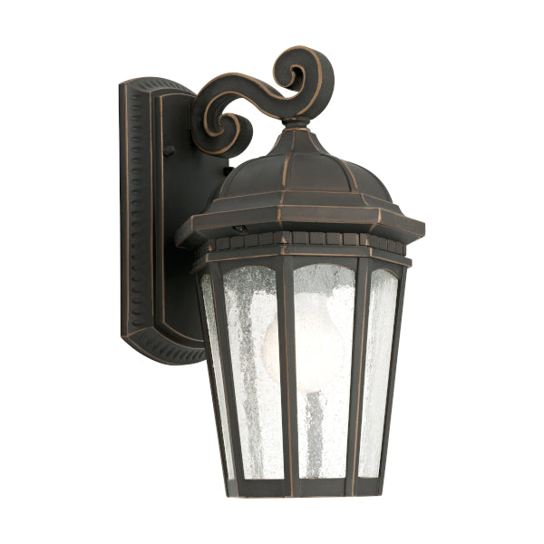 1Lt Bronze Cambridge Wall Light with IP43 Rating