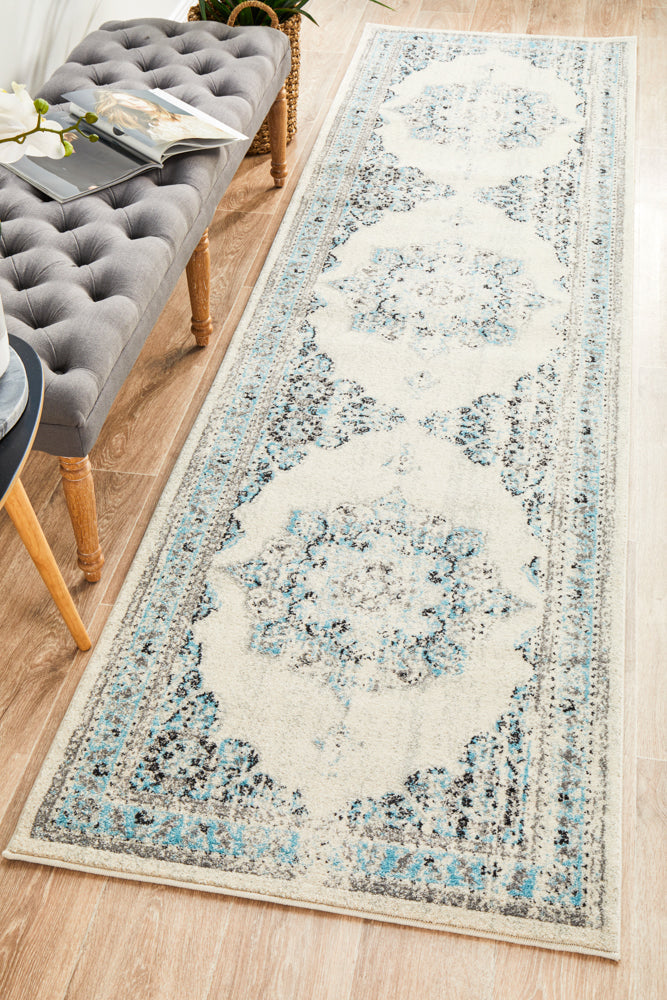 Hot! Century 922 White Runner Rug for Sophisticated Home Decor