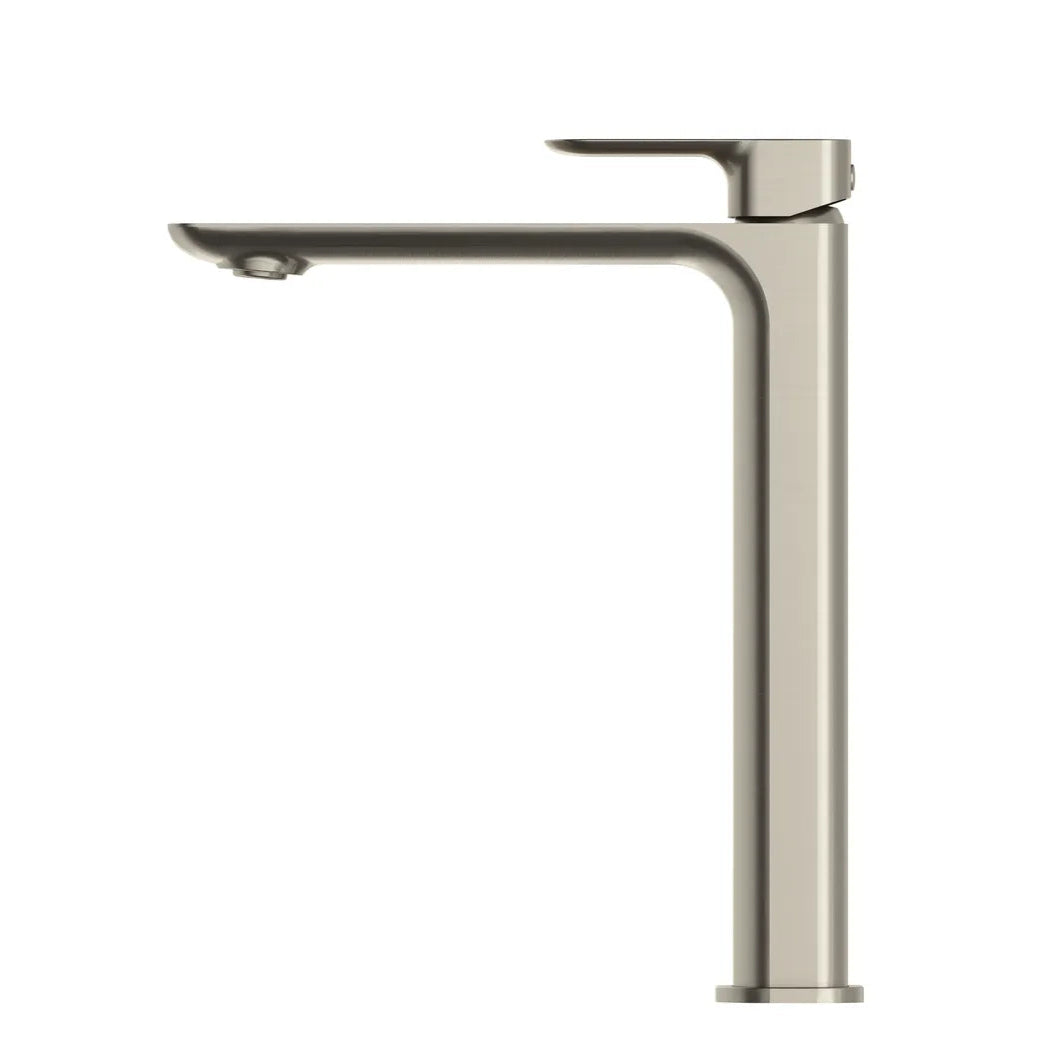 Brushed Nickel Oskar Tall Basin Mixer with Durable Finish