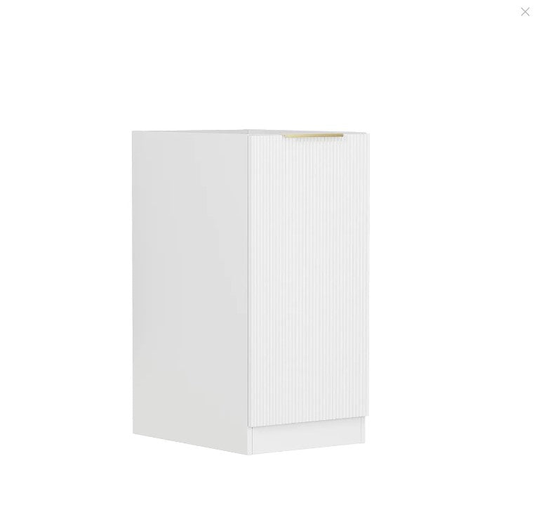 BURLEIGH Matte White Laundry Floor Cabinet - Great Deal! (415x584x880)