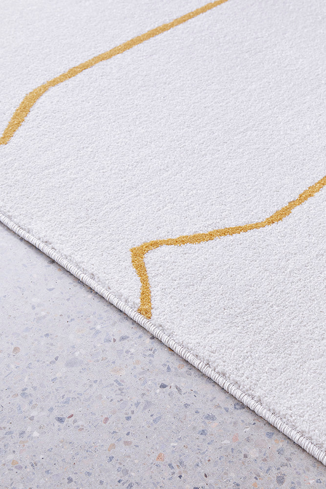 Turkish Power - Loomed Paradise Ivy Gold Rug with 10mm Polypropylene Pile