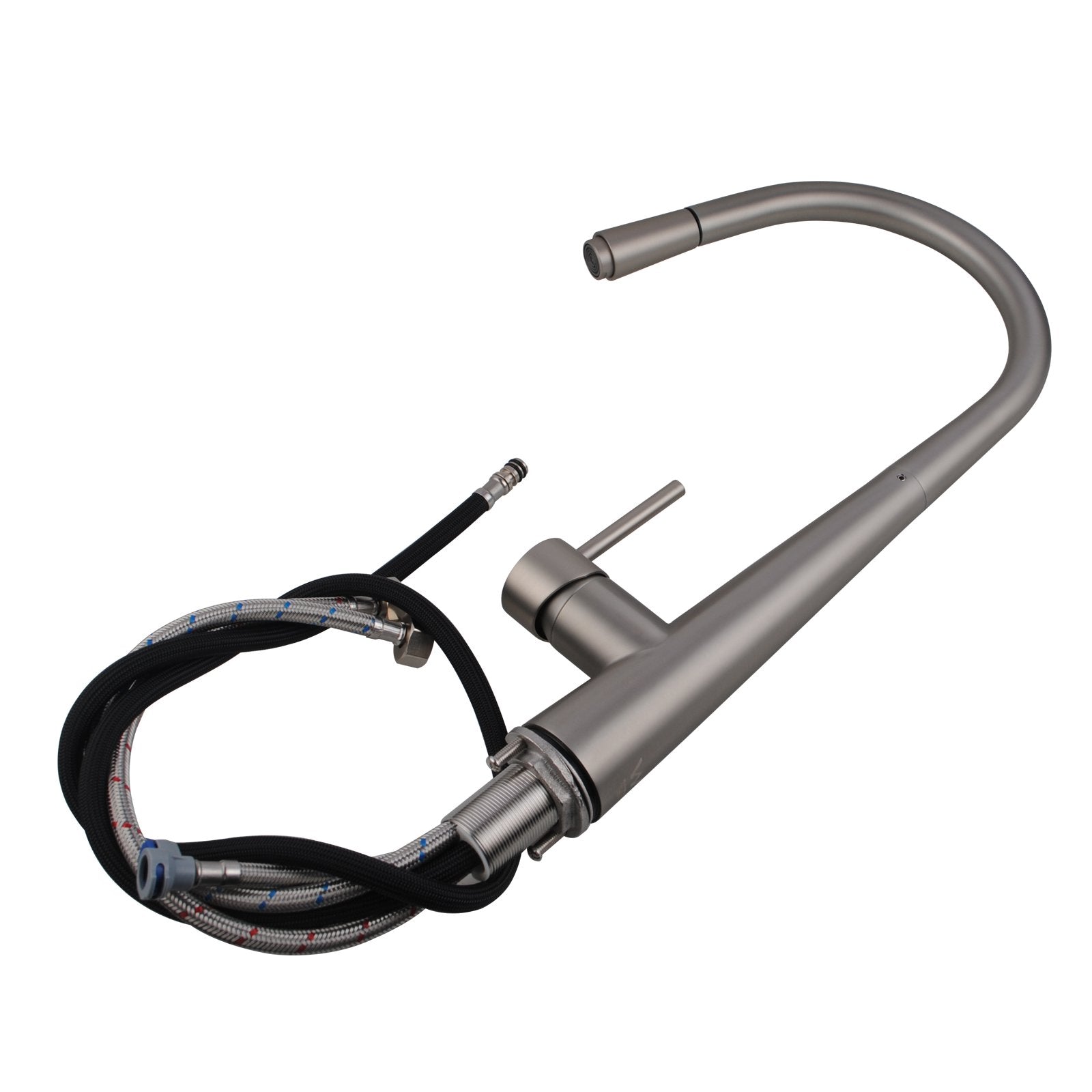 Hot Sale! Pentro Kitchen Mixer with Brushed Nickel Finish and Pull - Out Spout