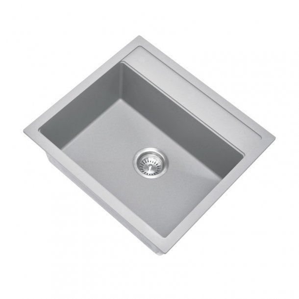 CARYSIL WALTZ Grey Granite Kitchen Sink - 560x510mm, Lifetime Warranty!